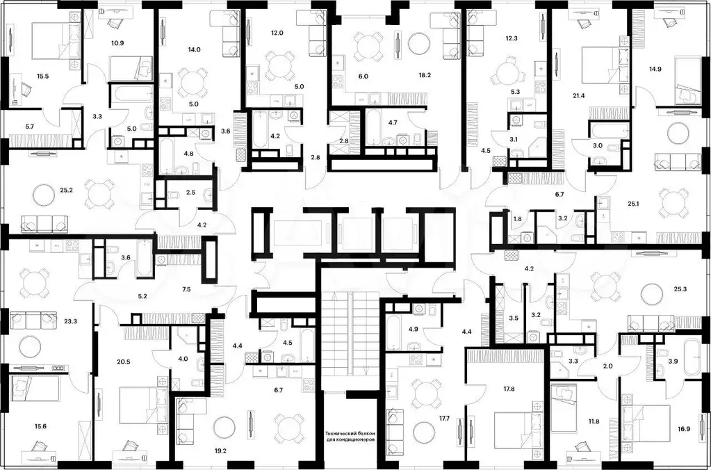 Квартира-студия, 22,5 м, 4/30 эт. - Фото 0