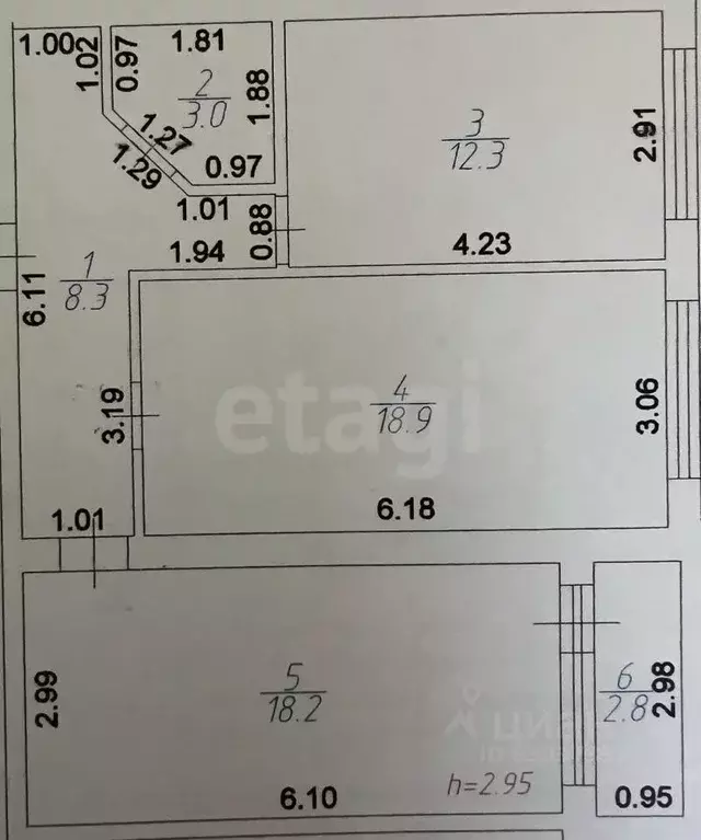 2-к кв. Краснодарский край, Горячий Ключ ул. Кириченко, 7 (60.7 м) - Фото 1