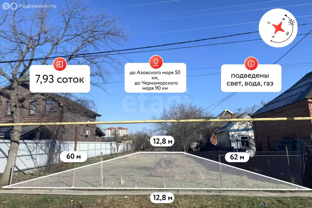 Участок в Славянск-на-Кубани, улица Гриня (7.93 м) - Фото 1