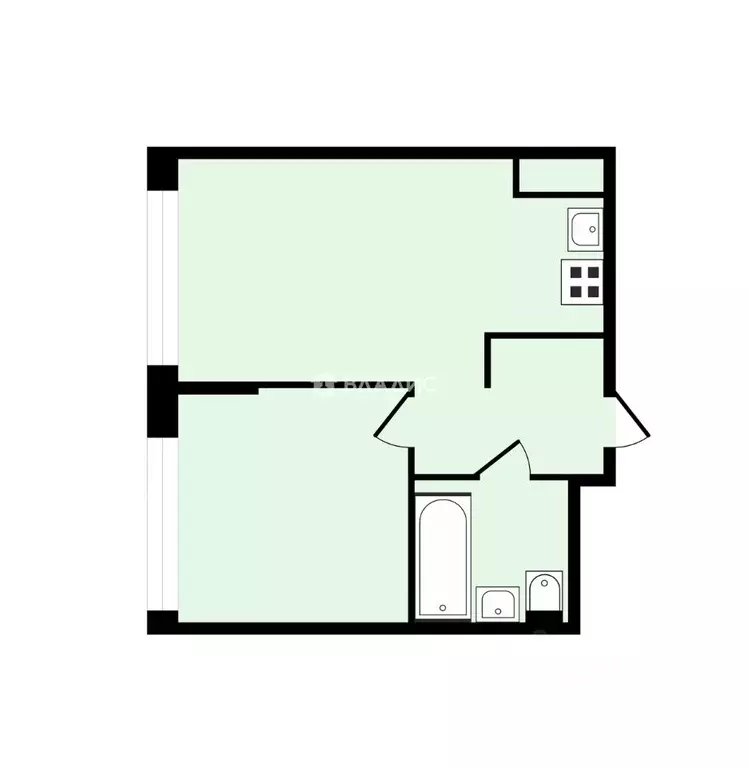 1-к кв. Москва Аминьевское ш., 4Дк3литВ (36.0 м) - Фото 2