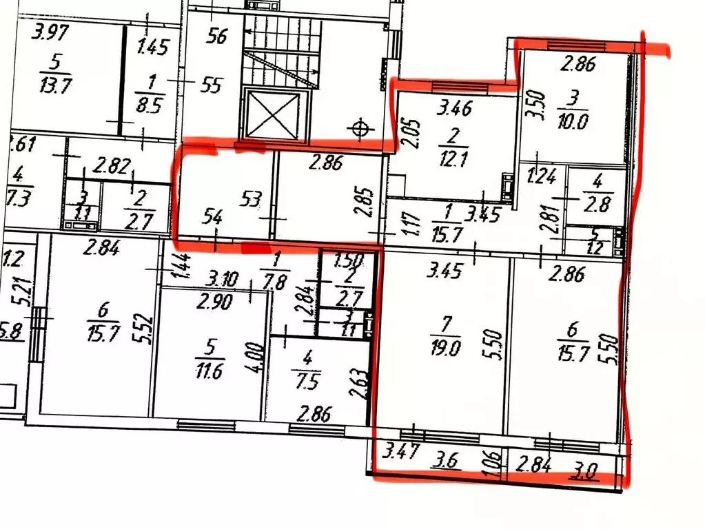 3-комнатная квартира: Великий Новгород, Большая Санкт-Петербургская ... - Фото 2