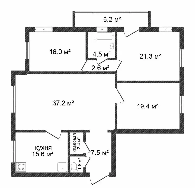 5-комнатная квартира: Тюмень, улица Московский Тракт, 139 (150.9 м) - Фото 0
