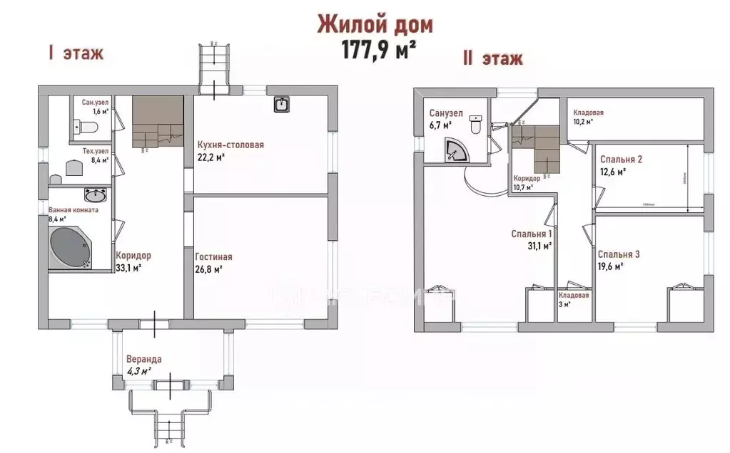 Дом в Брянская область, Дятьково ул. Крупской, 15 (178 м) - Фото 2