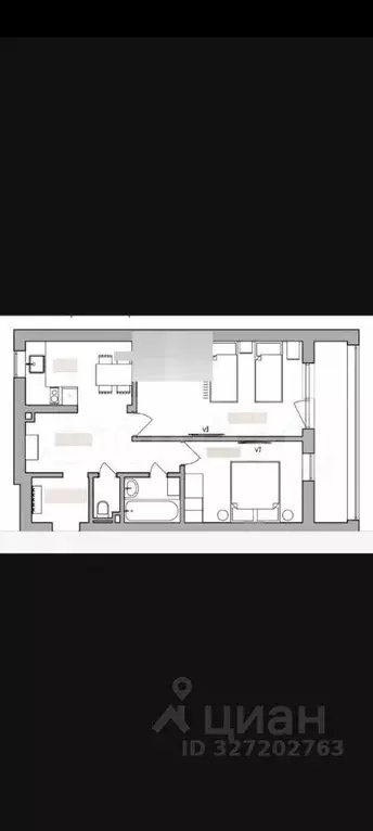 2-к кв. Новгородская область, Великий Новгород Район Софийская ... - Фото 2