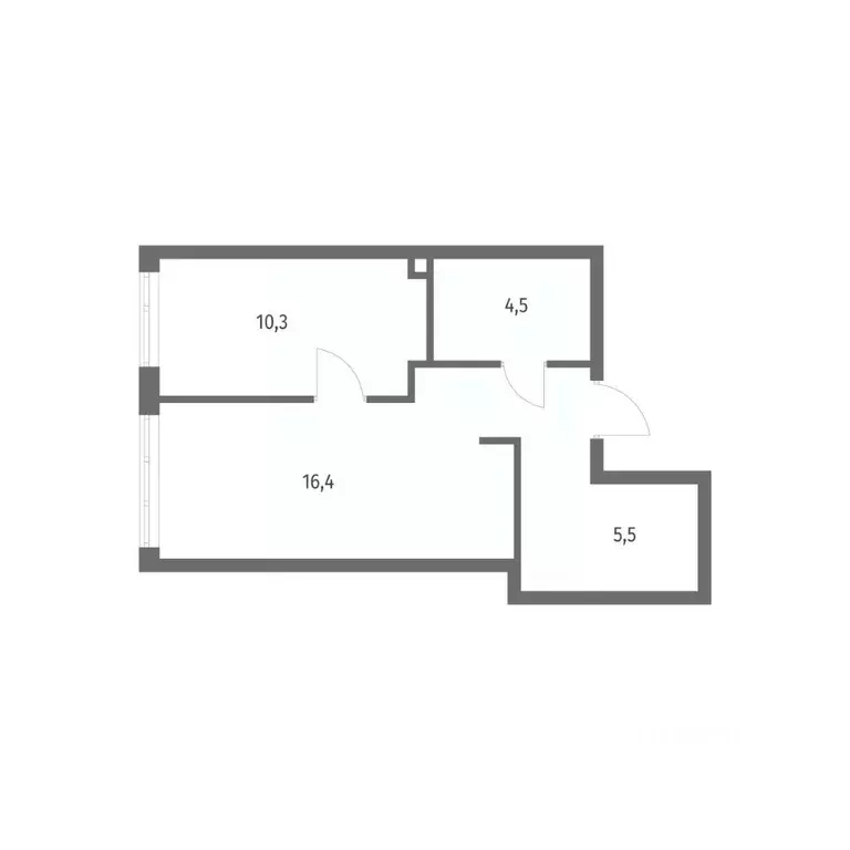 1-к кв. Калининградская область, Калининград пос. Лермонтовский, ул. ... - Фото 1