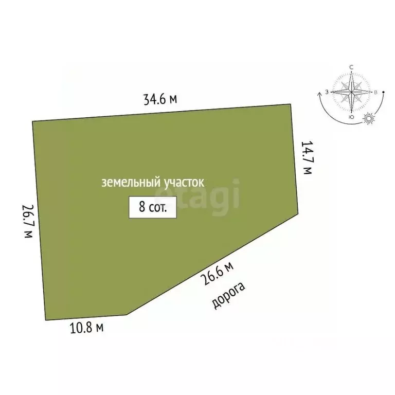 Участок в Башкортостан, Стерлитамакский район, д. Казадаевка, Любажи ... - Фото 2