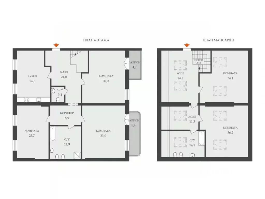 5-к кв. Санкт-Петербург Константиновский просп., 1/24 (285.4 м) - Фото 2