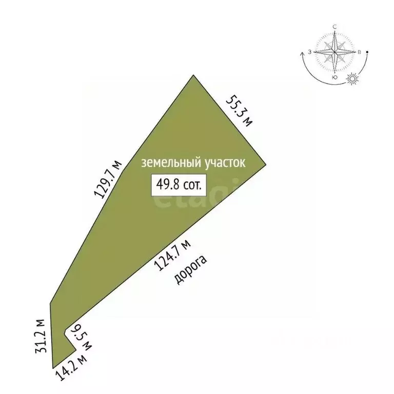 Участок в Вологодская область, д. Жилино ул. 2-я (49.83 сот.) - Фото 2