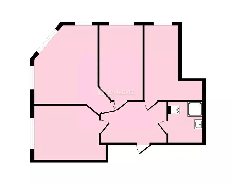 3-к кв. Москва ул. Острякова, 8 (91.0 м) - Фото 2