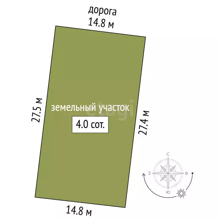 Участок в хутор Семигорский, улица Победителей (4.01 м) - Фото 1