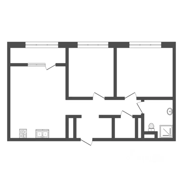 2-к кв. Тюменская область, Тюменский муниципальный округ, д. Дударева ... - Фото 2