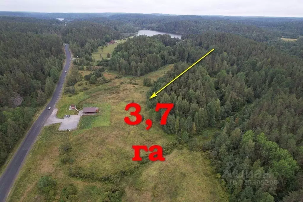 Участок в Карелия, Лахденпохский муниципальный округ, пос. Кортела  ... - Фото 1