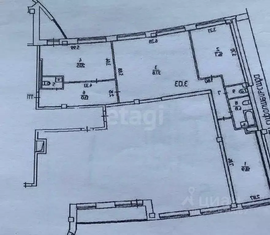 3-к кв. Пермский край, Пермь Рабочая ул., 7 (120.0 м) - Фото 1