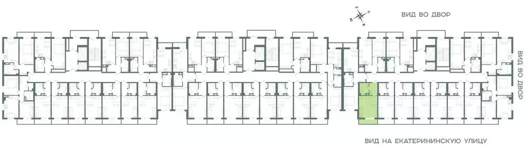 Квартира-студия: Мурино, Екатерининская улица, 11 (23.1 м) - Фото 1