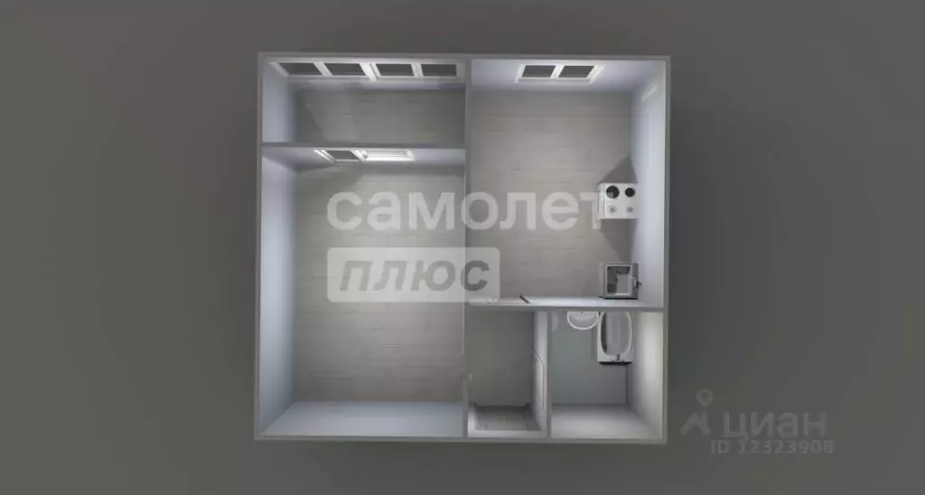 1-к кв. Московская область, Подольск городской округ, пос. Быково ул. ... - Фото 2