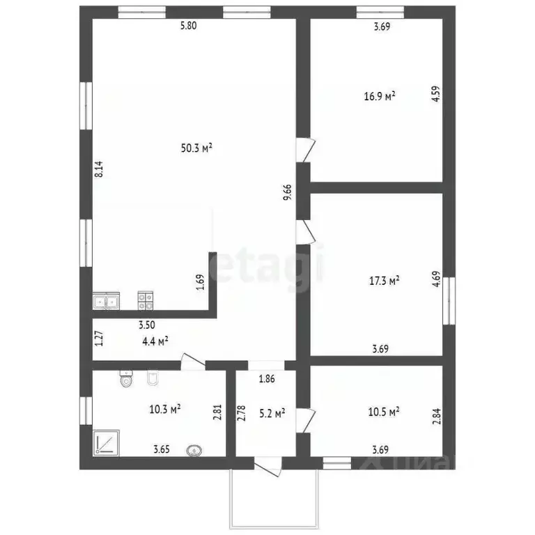 Дом в Тюменская область, Тюмень ул. Степана Третьякова (115 м) - Фото 2