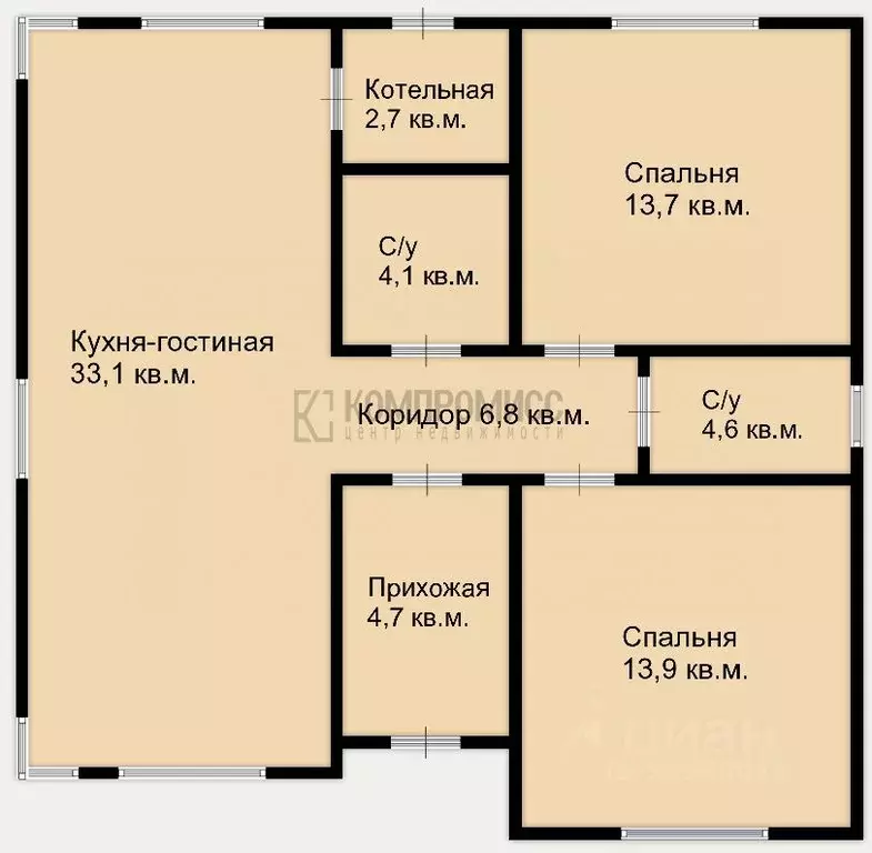 Дом в Краснодарский край, Северская ст-ца ул. 50 лет Октября, 171/11 ... - Фото 1