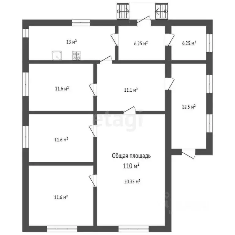 Дом в Брянская область, Брянск Снежная ул. (110 м) - Фото 2