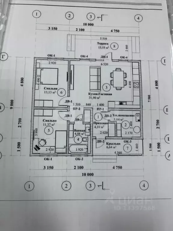 Дом в Тверская область, Калининский муниципальный округ, д. Орудово 54 ... - Фото 1