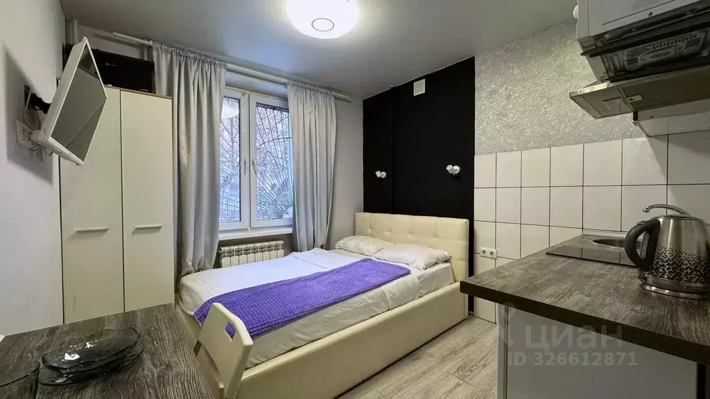 Студия Москва 2-я Черногрязская ул., 5К2 (18.0 м) - Фото 1