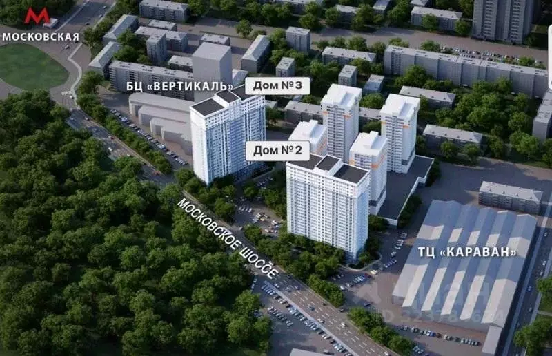 1-к кв. Самарская область, Самара Московское ш., 3 (48.0 м) - Фото 2