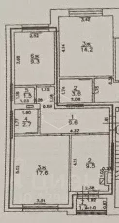 2-к кв. Калининградская область, Калининград Минусинская ул., 17 (52.0 ... - Фото 2