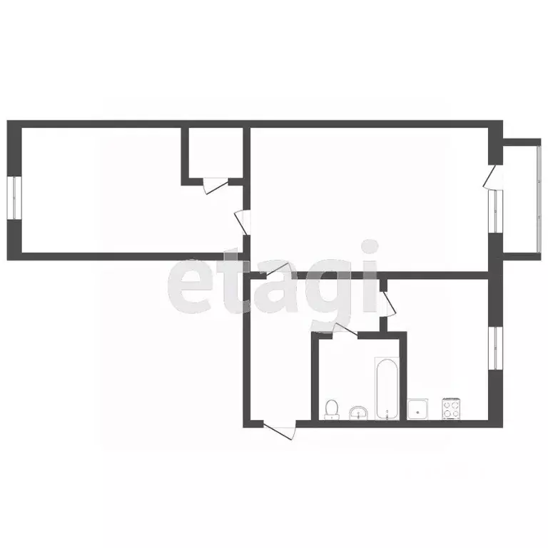 2-к кв. Свердловская область, Нижний Тагил ул. Карла Либкнехта, 28 ... - Фото 2