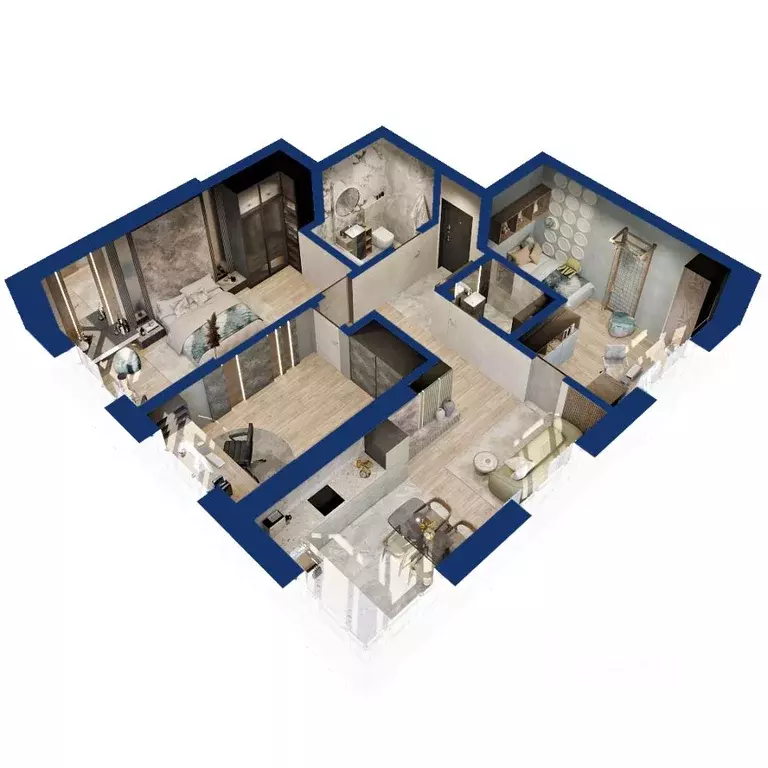 3-к кв. Башкортостан, Уфа Глумилино жилрайон,  (73.11 м) - Фото 0