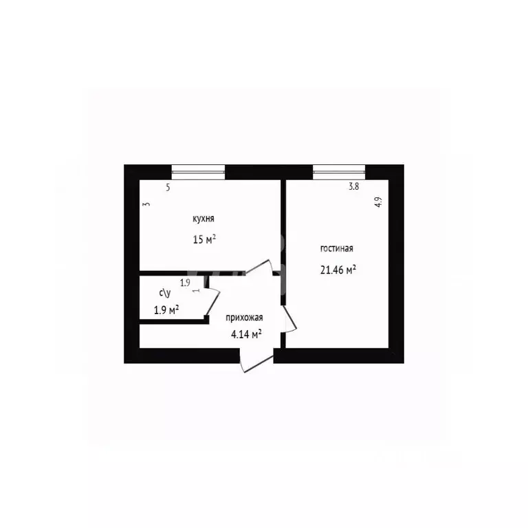 1-к кв. Дагестан, Дербент ул. Предгорная, 5А (44.0 м) - Фото 2