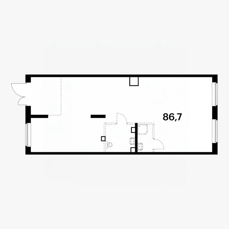Помещение свободного назначения в Татарстан, Казань ул. Анаса ... - Фото 2