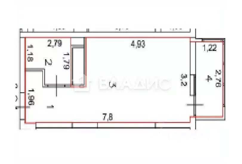 Студия Пензенская область, Пенза ул. Измайлова, 58Ак3 (27.0 м) - Фото 2
