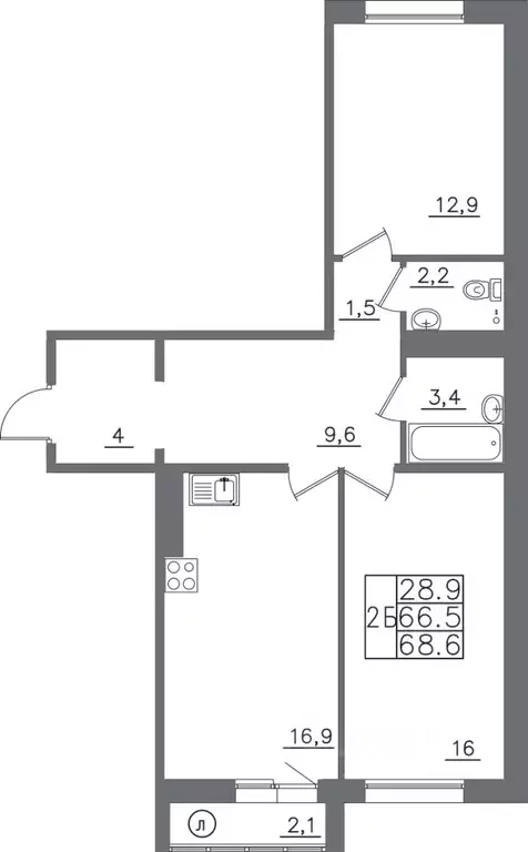 2-к кв. Иркутская область, Иркутск ИВАТУ городок, Авиатор жилой ... - Фото 1
