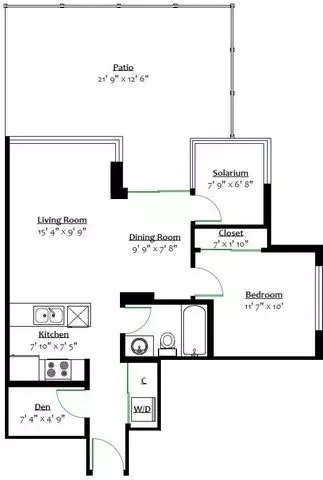 1 Bedroom with Den, Solarium and Huge Terrace in Vancouver's Yaletown - Фото 1
