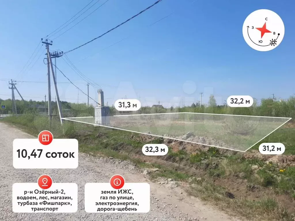 Участок 10,5 сот. (ИЖС) - Фото 0