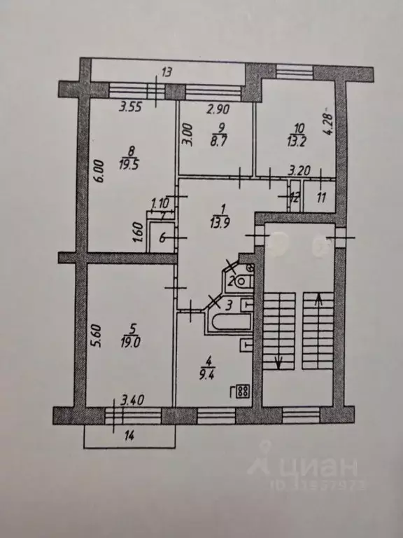 4-к кв. Ярославская область, Ярославль ул. Суркова, 7 (90.4 м) - Фото 1