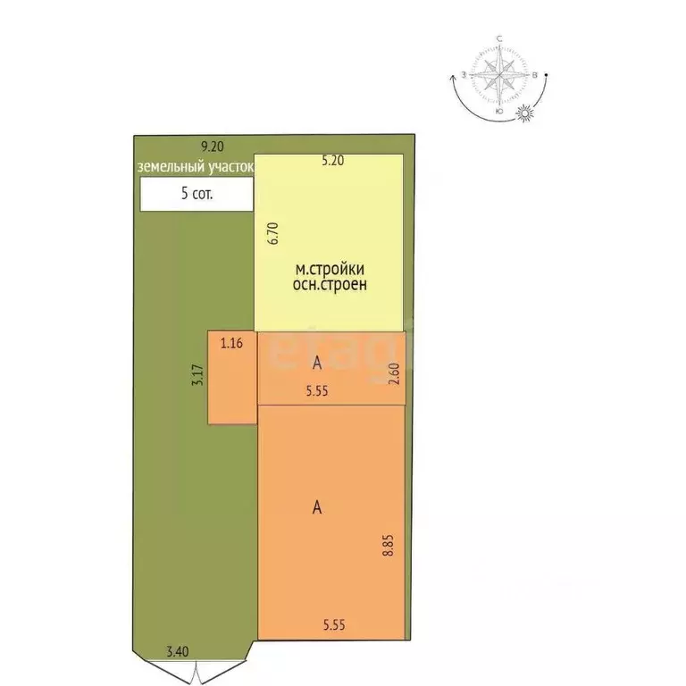 Участок в Оренбургская область, Оренбург Мало-Мельничная ул., 27 (5.0 ... - Фото 2