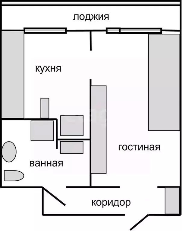 1-к кв. Алтайский край, Барнаул тракт Павловский, 227 (35.3 м) - Фото 2