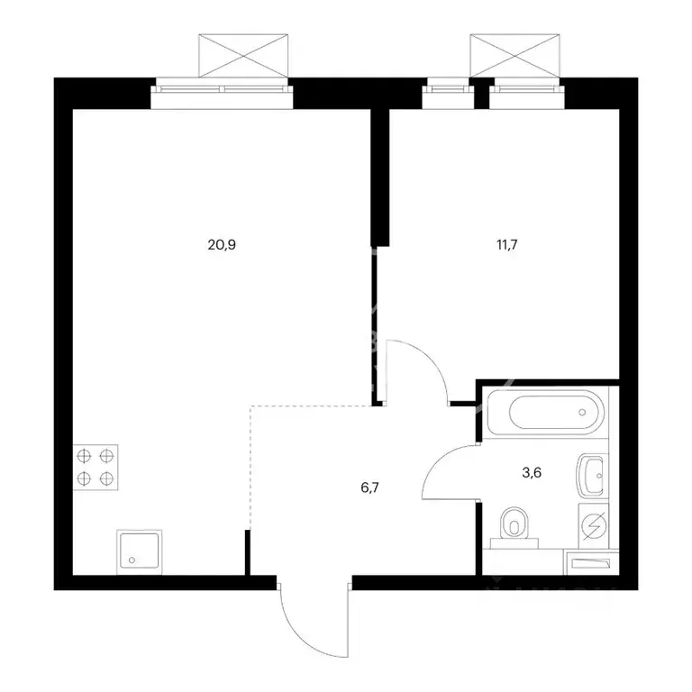 Дом в Пермский край, Чернушинский муниципальный округ, д. Большой ... - Фото 1