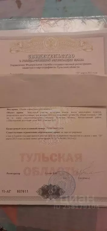 Участок в Тульская область, Богородицкий район, Бегичевское с/пос, ... - Фото 1