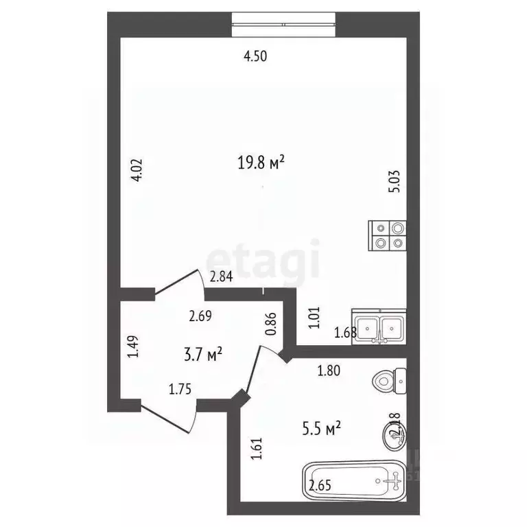 1-к кв. Мордовия, Саранск Коммунистическая ул., 15 (30.0 м) - Фото 1