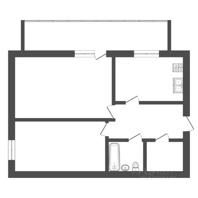 2-к кв. Тюменская область, Тюмень ул. Червишевский Тракт, 33 (46.5 м) - Фото 2