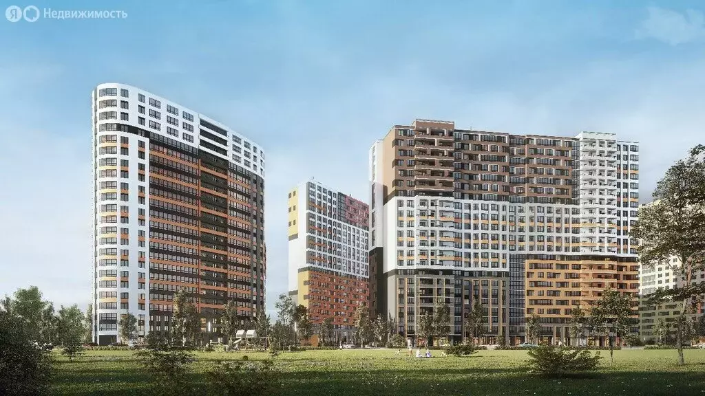 1-комнатная квартира: деревня Новосаратовка, улица Первых, 2к3 (32.9 ... - Фото 0
