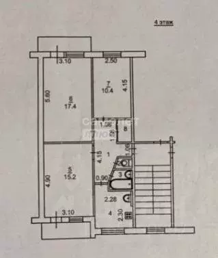 3-к кв. Иркутская область, Иркутск ул. Ярославского, 252 (60.0 м) - Фото 2