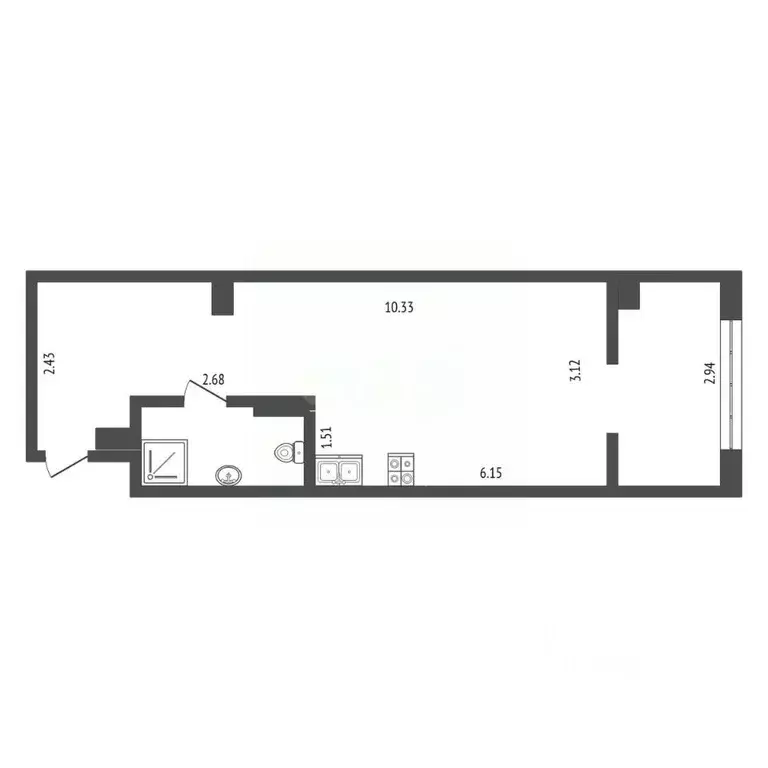 Студия Вологодская область, Вологда ул. Карла Маркса, 121 (29.4 м) - Фото 1