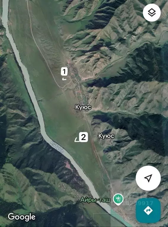 Участок в Алтай, Чемальский район, с. Куюс Центральная ул. (12.0 сот.) - Фото 0