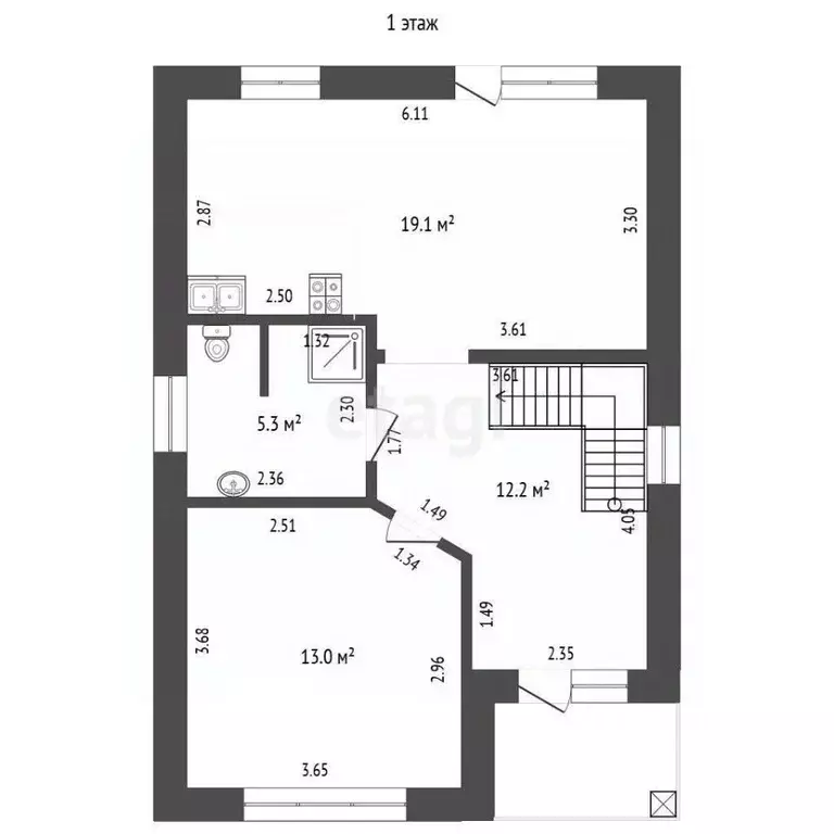 Дом в Тюменская область, Ялуторовск ул. Н. Кузнецова, 11 (115 м) - Фото 2