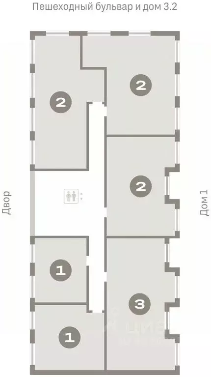2-к кв. Тюменская область, Тюмень На Минской жилой комплекс (77.05 м) - Фото 1