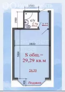 Квартира-студия: Евпатория, улица Франко, 11Б (30 м) - Фото 0