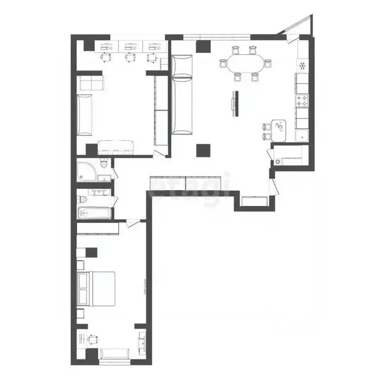 3-к кв. Белгородская область, Белгород Садовая ул., 3А (130.0 м) - Фото 2