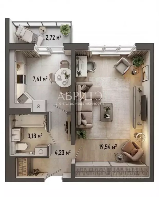 1-к кв. Липецкая область, Липецк ул. И.В. Свиридова, 24к1 (34.5 м) - Фото 0